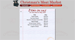 Desktop Screenshot of christmansmeatmarket.com